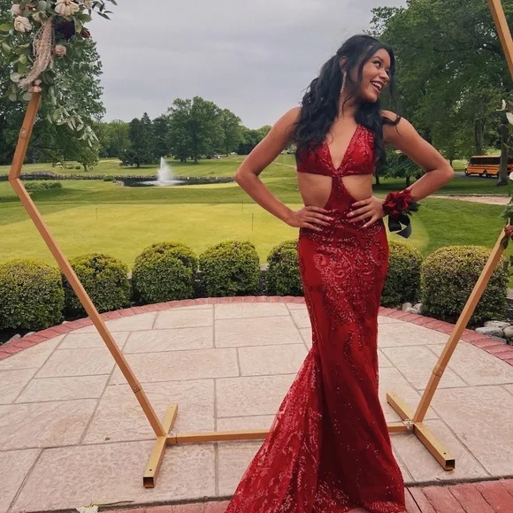 green emerald velvet dress Mermaid Sweetheart Dark Red Long Prom Dresses with Slit fg4695  formalgowns